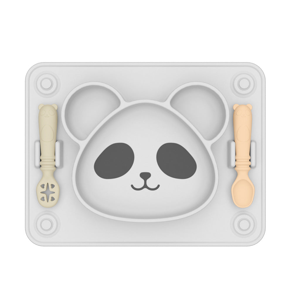 Panda plate + spoon