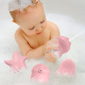 Silicone water spray toys for baby bathing