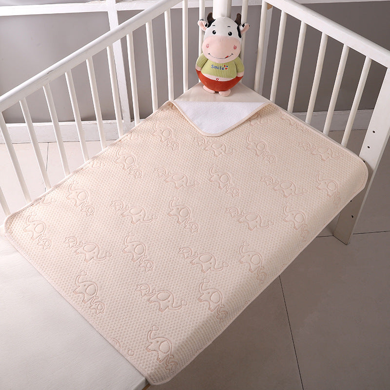 Waterproof and washable pure cotton baby diaper pad