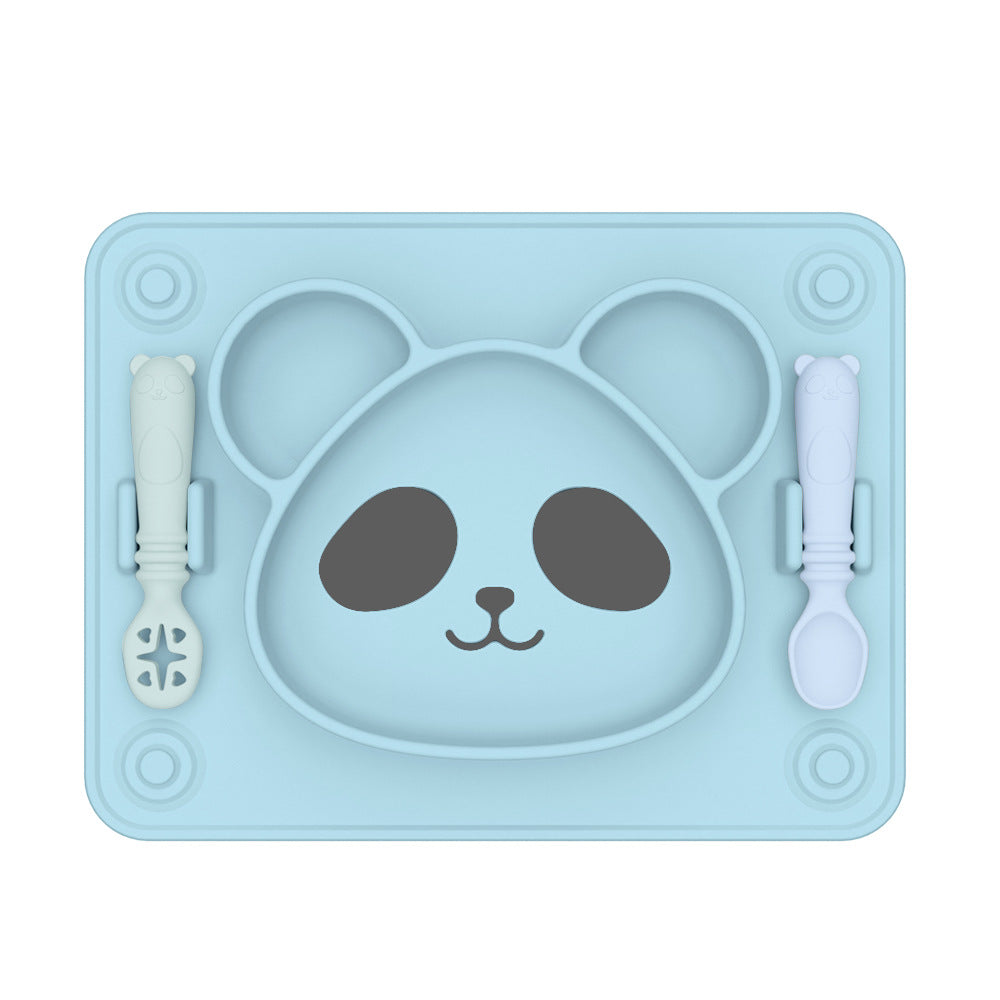 Panda plate + spoon