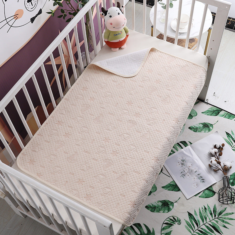Waterproof and washable pure cotton baby diaper pad