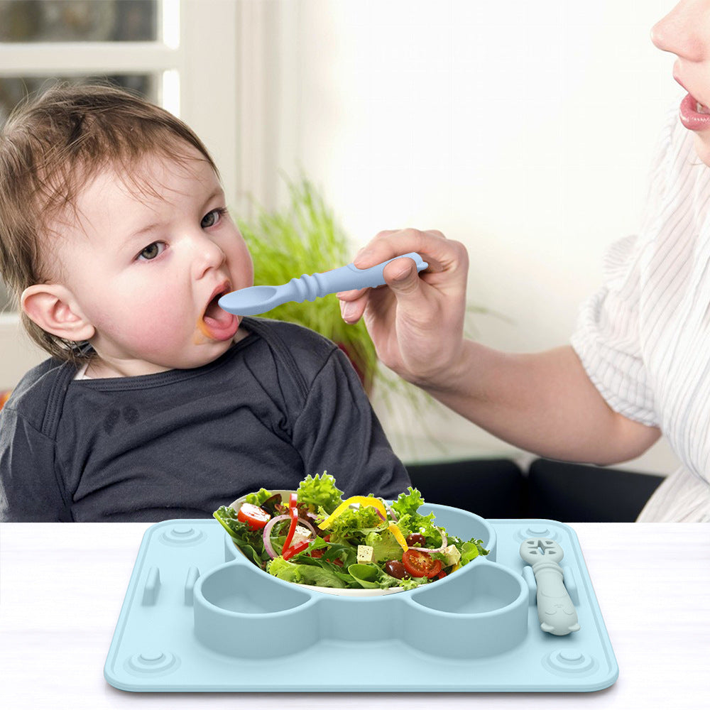 Panda plate + spoon