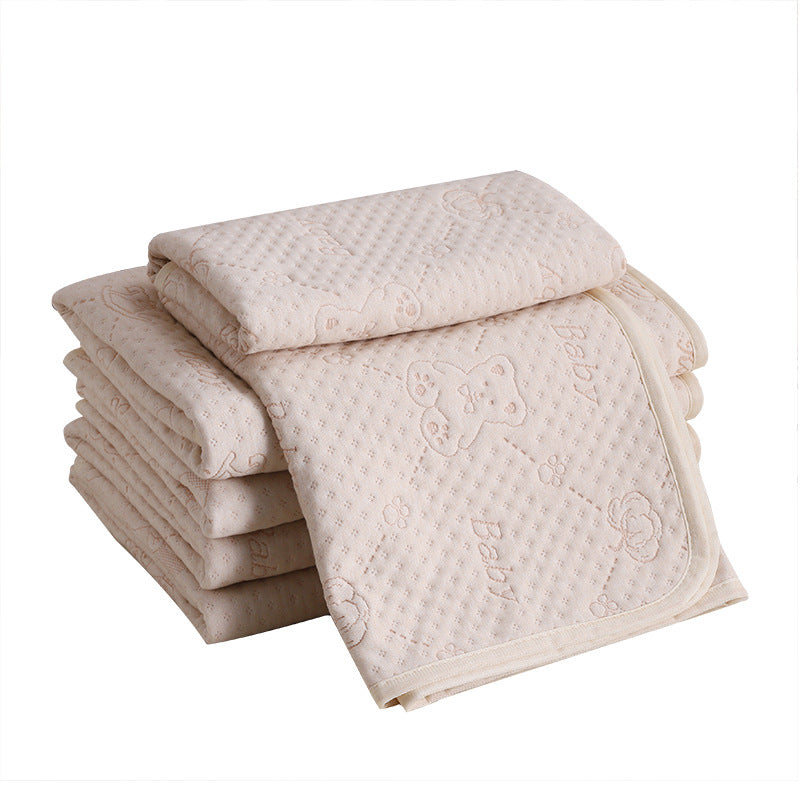 Waterproof and washable pure cotton baby diaper pad
