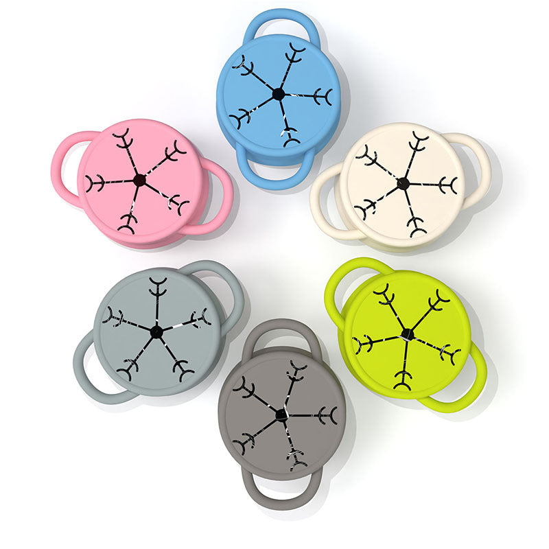 Baby stainless steel container snack cup with removable silicone lid
